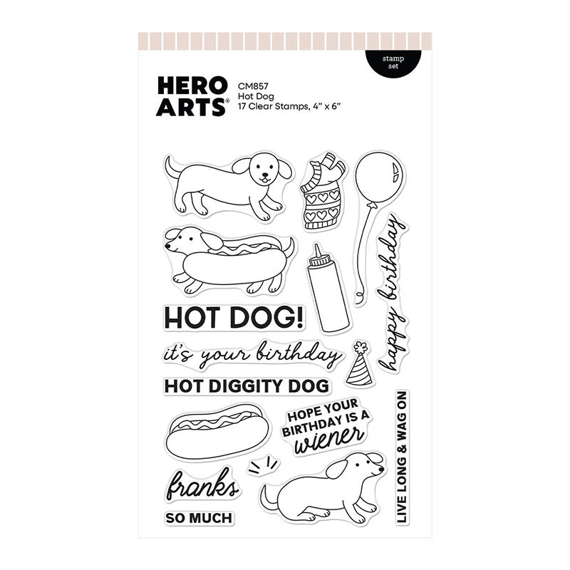 Hero Arts Clear Stamps Hot Dog