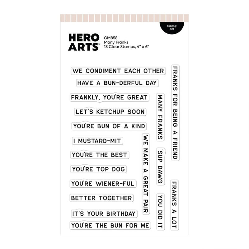 Hero Arts Clear Stamps Many Franks