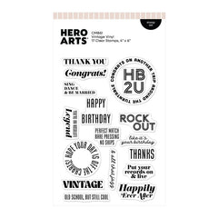 Hero Arts Clear Stamps Vintage Vinyl