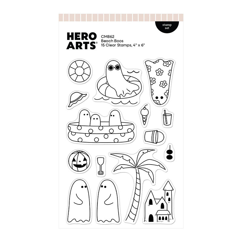 Hero Arts Clear Stamps Beach Boos