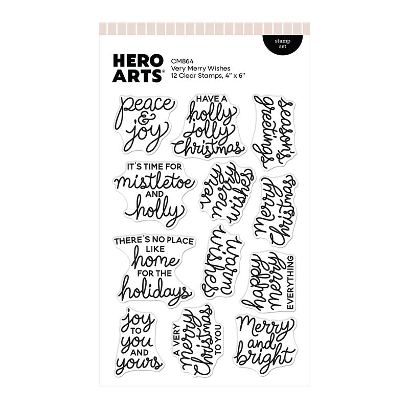 Hero Arts Clear Stamps Very Merry Wishes