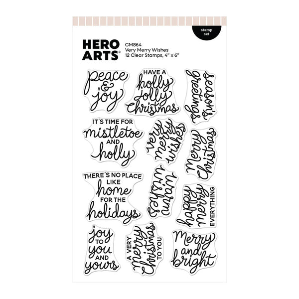 Hero Arts Clear Stamps Very Merry Wishes