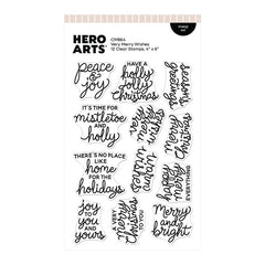 Hero Arts Clear Stamps Very Merry Wishes