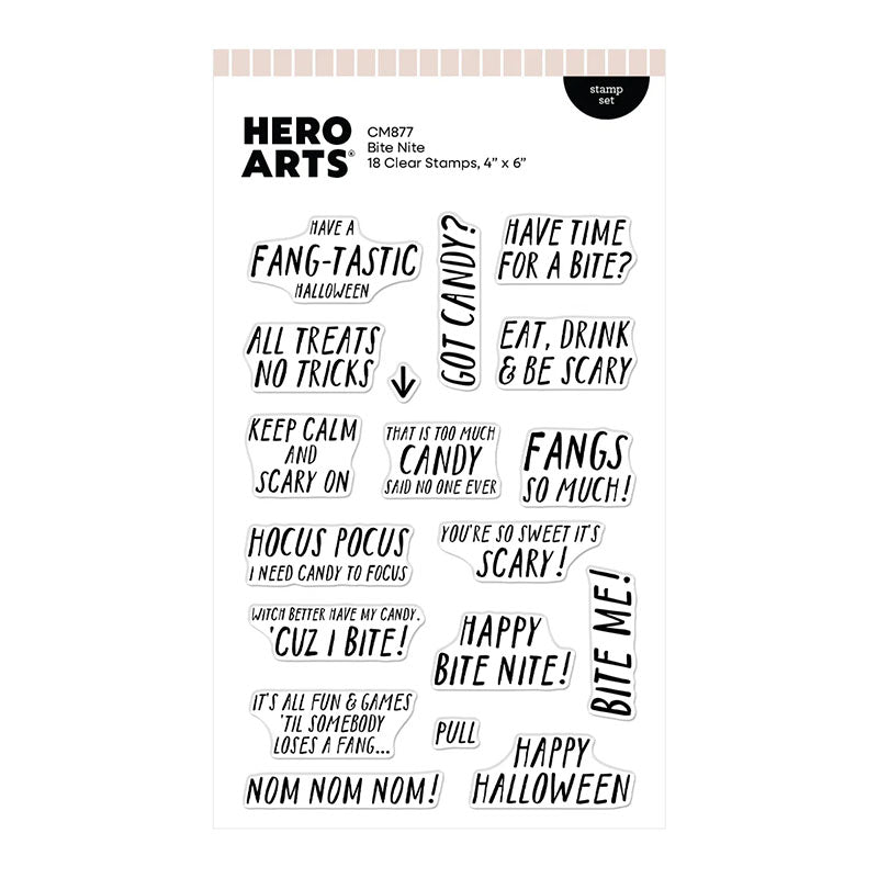 Hero Arts Clear Stamps Bite Nite