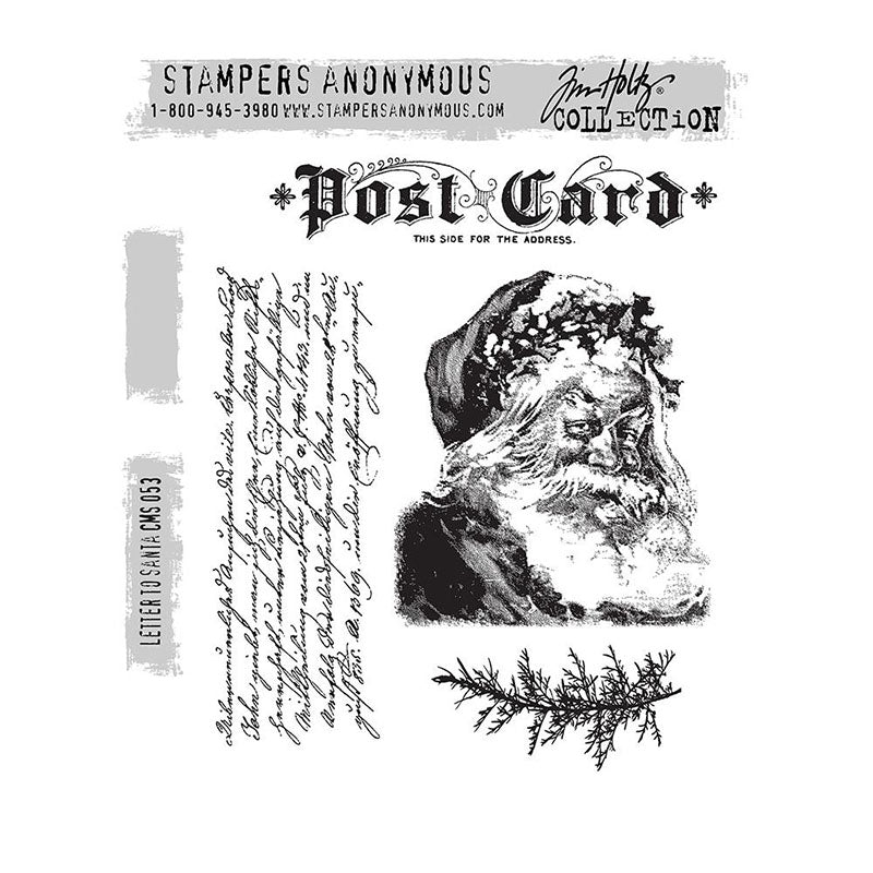 Tim Holtz Cling Stamp Letters To Santa