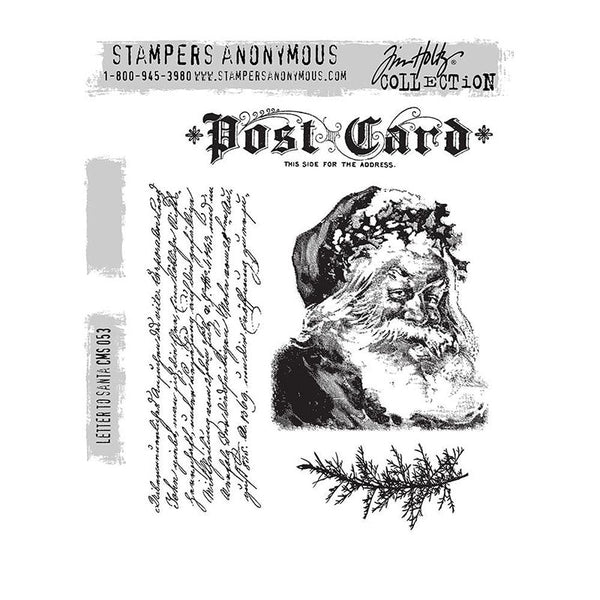 Tim Holtz Cling Stamp Letters To Santa