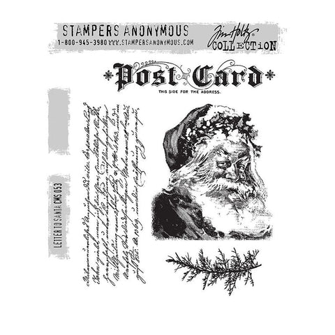 Tim Holtz Cling Stamp Letters To Santa