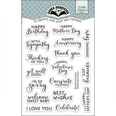 Karen Burniston Clear Stamps Bouquet Sayings