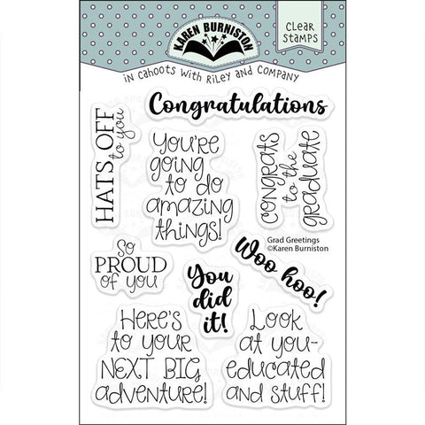 Karen Burniston Clear Stamps Grad Greetings