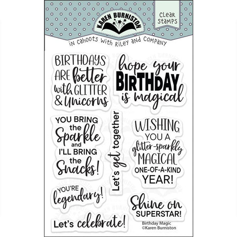 Karen Burniston Clear Stamps Birthday Magic