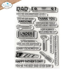 Elizabeth Crafts Clear Stamps Best Dad