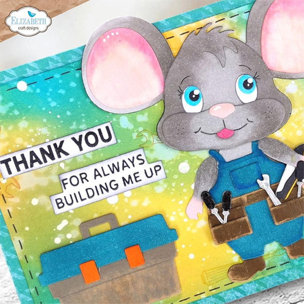 Elizabeth Crafts Clear Stamps Best Dad