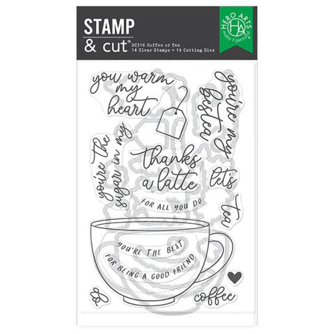 Hero Arts Stamps & Dies Coffee Or Tea