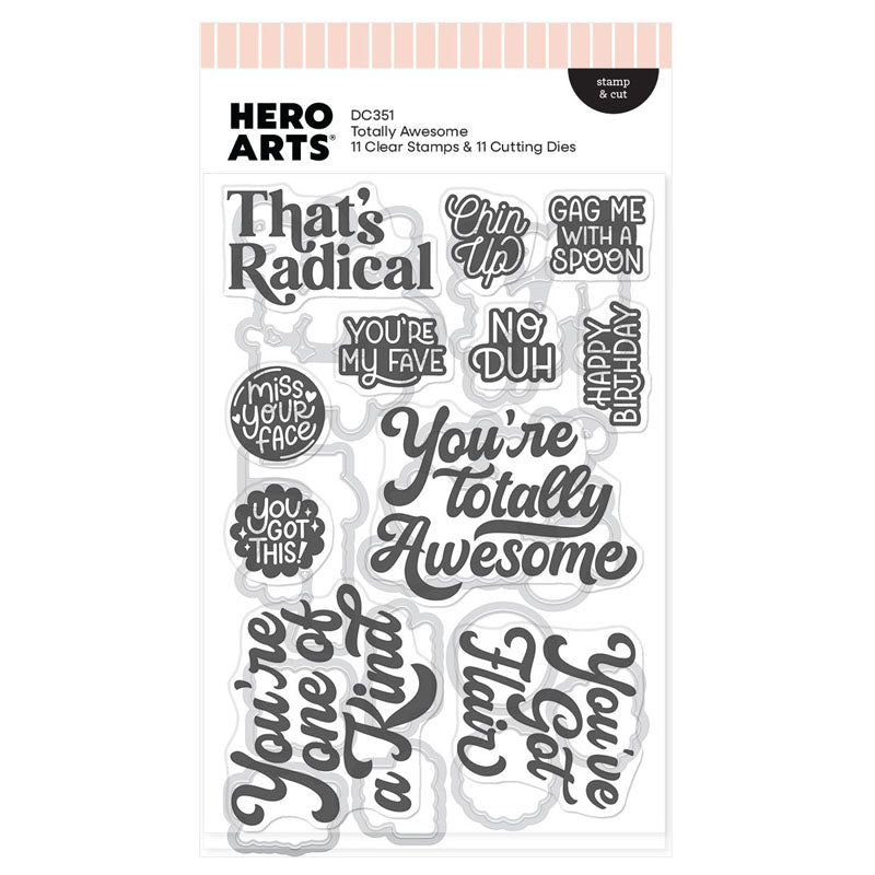Hero Arts Stamps & Dies Totally Awesome