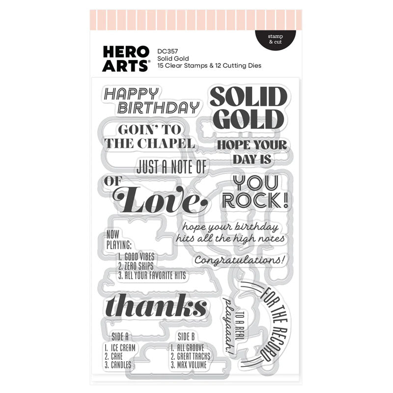 Hero Arts Stamps & Dies Solid Gold