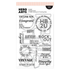 Hero Arts Stamps & Dies Vintage Vinyl
