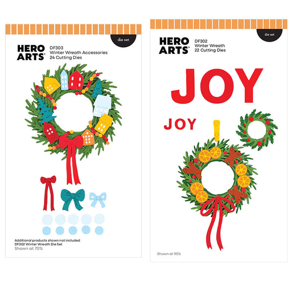 Hero Arts 2pc Dies Winter Wreath