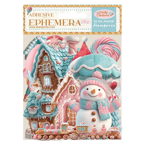 Stamperia Adhesive Ephemera Candy Christmas