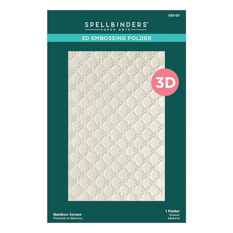Spellbinders Embossing Folder Bamboo Screen