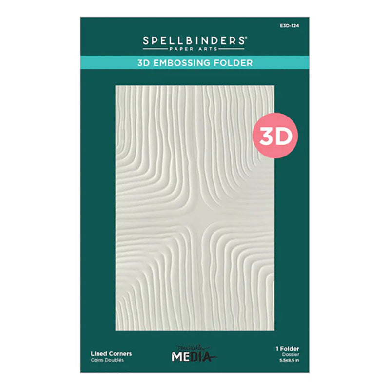 Spellbinders Embossing Folder Lined Corners