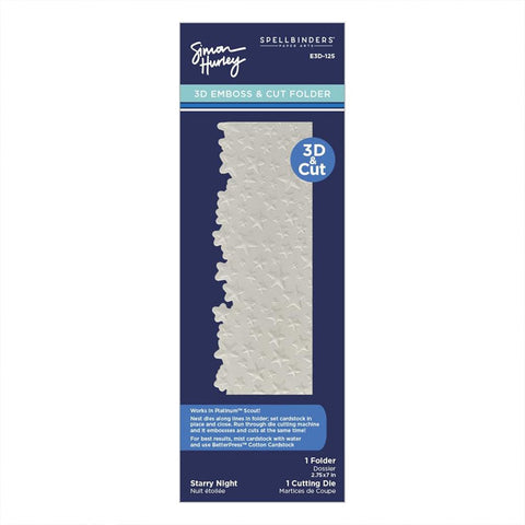 Spellbinders Embossing Folder Starry Night