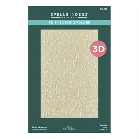 Spellbinders Embossing Folder Musical Notes