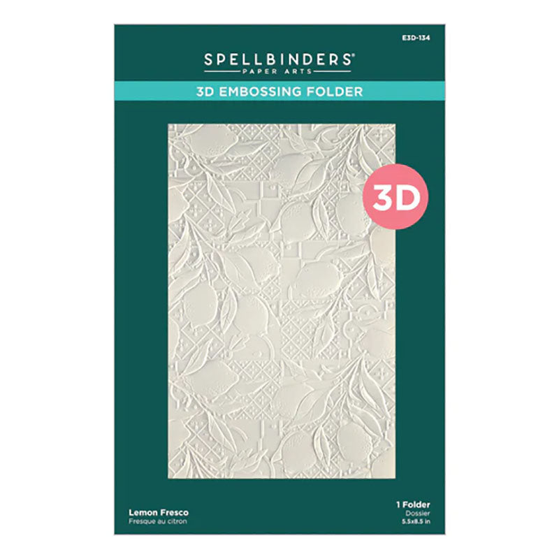 Spellbinders Embossing Folder Lemon Fresco