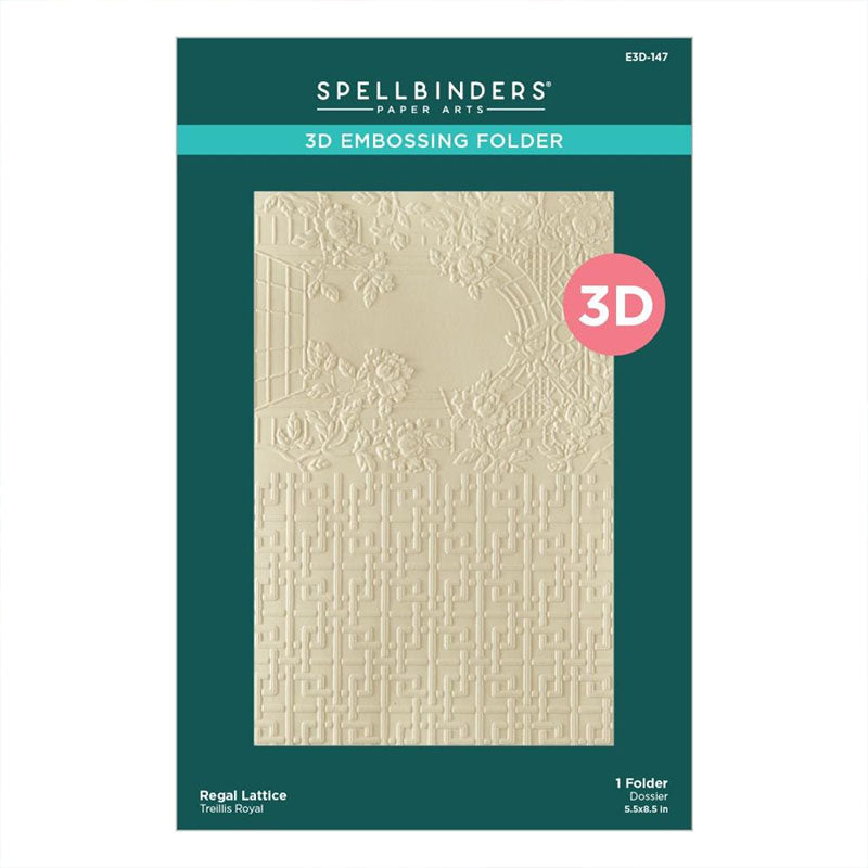 Spellbinders Embossing Folder Regal Lattice