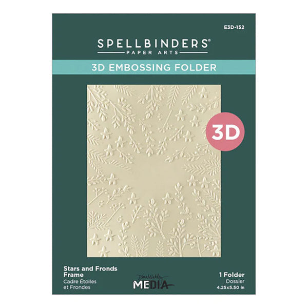 Spellbinders Embossing Folder Stars and Fronds