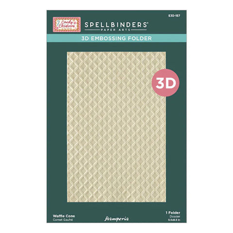Stamperia Embossing Folder Waffle Cone