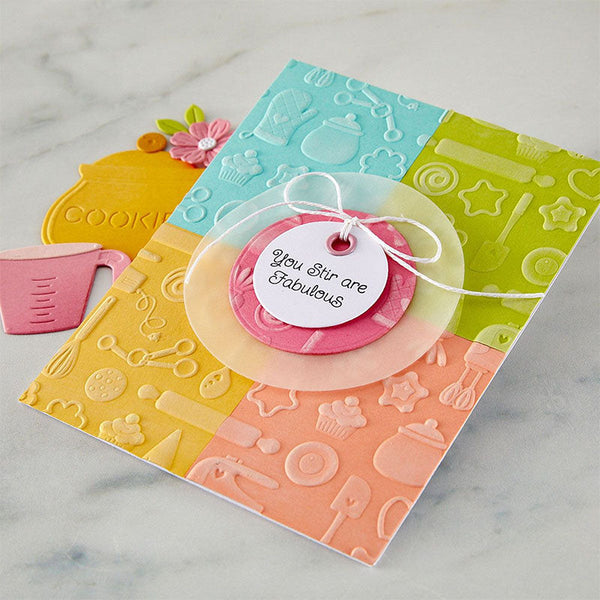 Spellbinders Embossing Folder Confection Companions