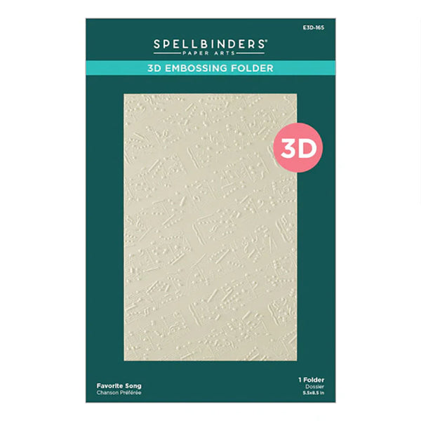 Spellbinders Embossing Folder Favorite Song