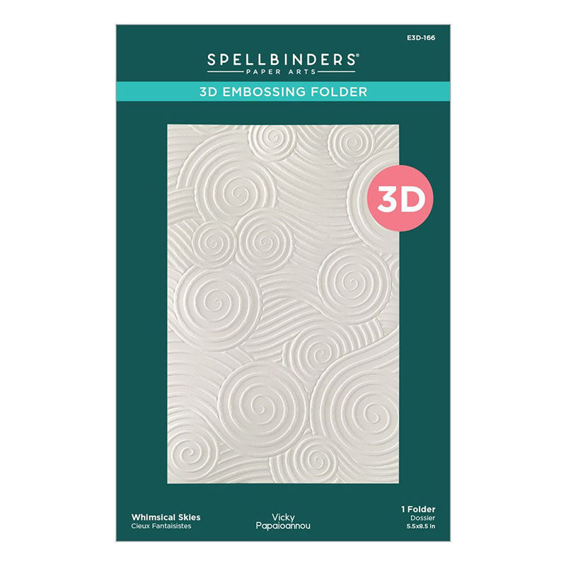 Spellbinders Embossing Folder Whimsical Skies