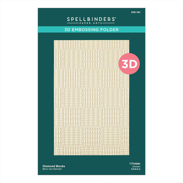 Spellbinders Embossing Folder Diamond Blocks