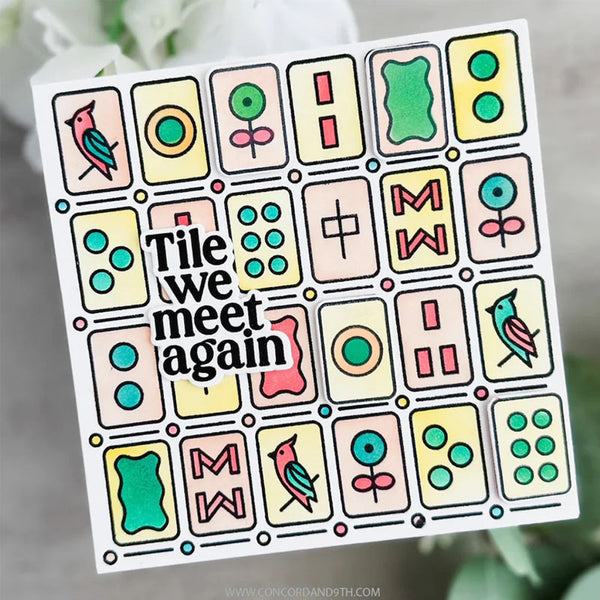 Concord & 9th Clear Stamps Easy Repeat Tiles Background