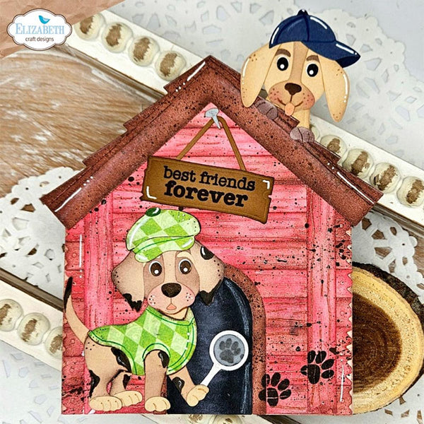 Elizabeth Craft Clear Stamps Dog Days Sentiments