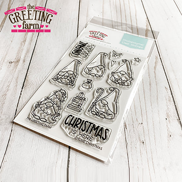 The Greeting Farm Clear Stamps Gnome Christmas