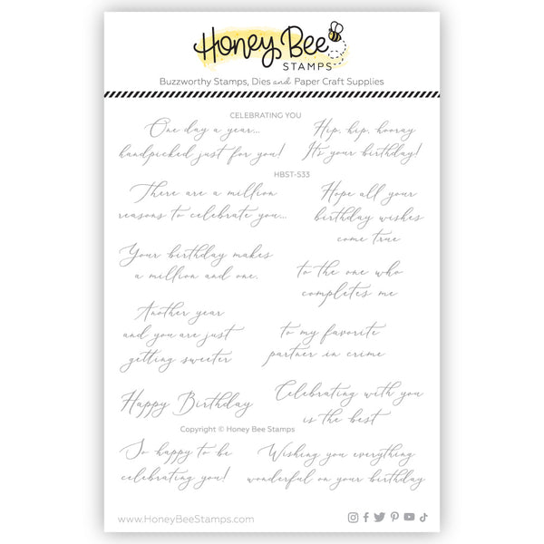 Honey Bee Clear Stamps Celebrating You
