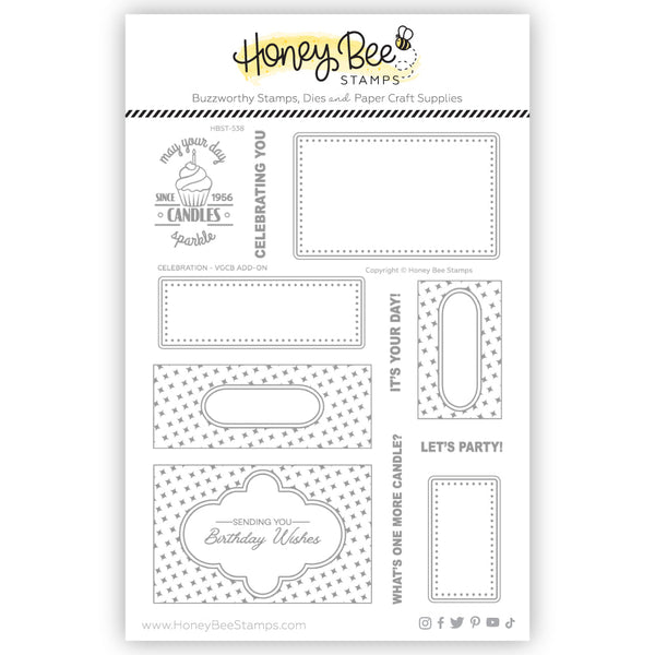 Honey Bee Clear Stamps Celebration VGCB Add-On