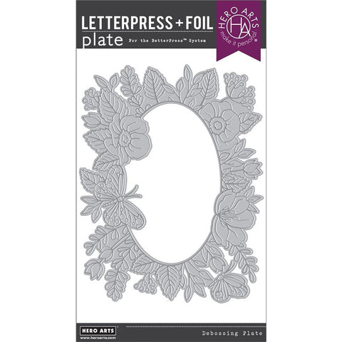 Hero Arts Press Plates Floral Frame