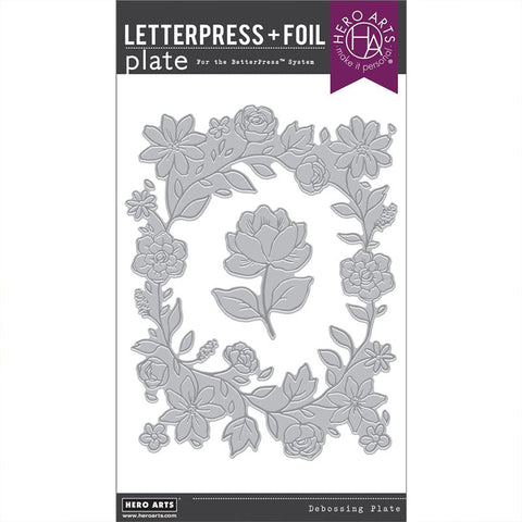 Hero Arts Press Plates Floral Border
