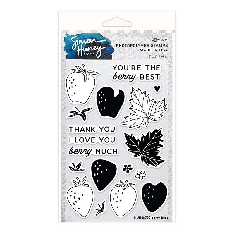 Simon Hurley Clear Stamps Berry Best