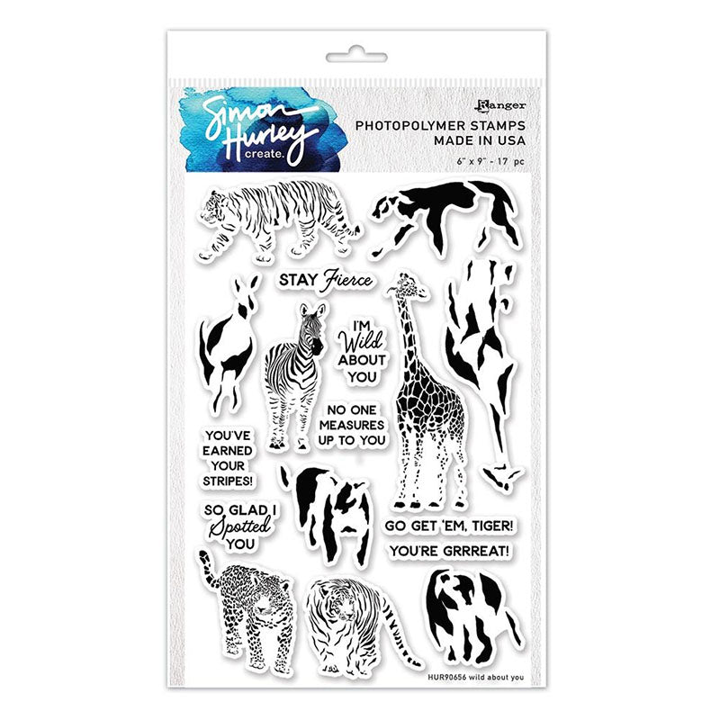 Simon Hurley Clear Stamps Wild About You