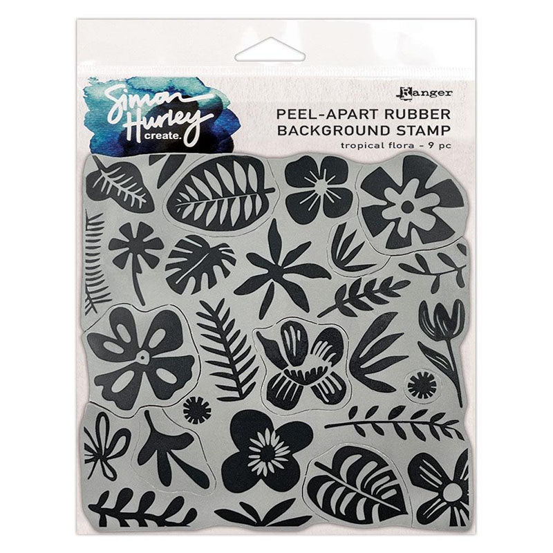 Simon Hurley Cling Stamp Tropical Flora