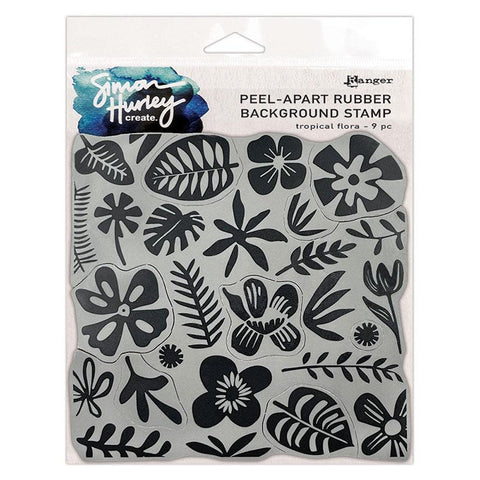 Simon Hurley Cling Stamp Tropical Flora