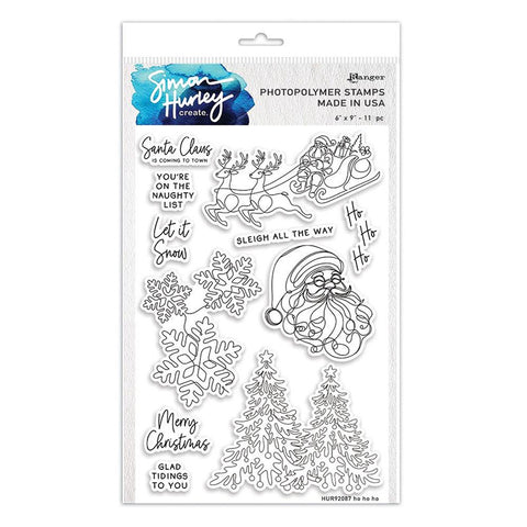 Simon Hurley Clear Stamps Ho Ho Ho