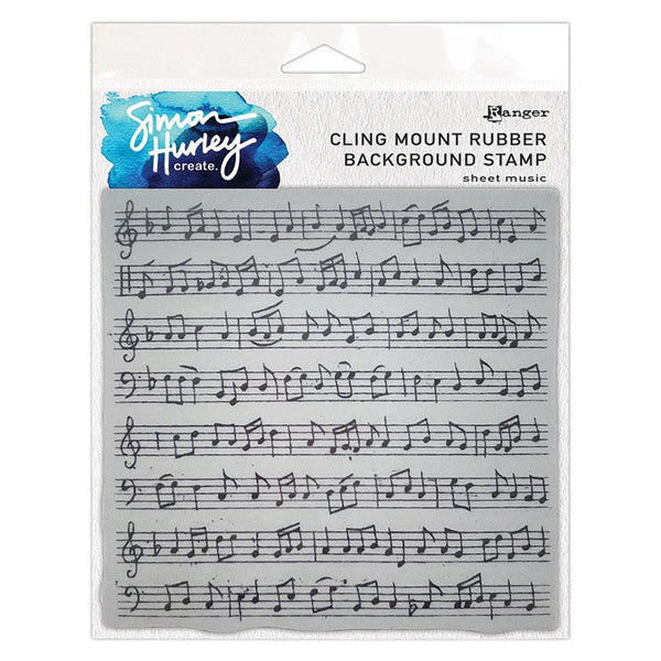 Simon Hurley Cling Stamp Sheet Music