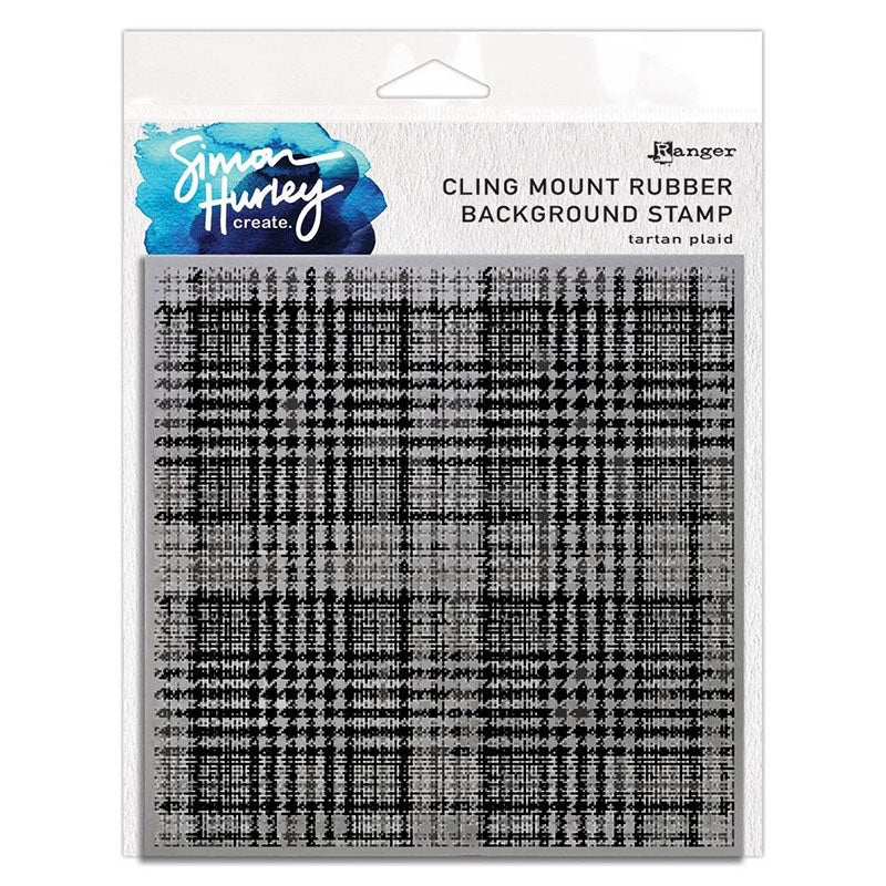 Simon Hurley Cling Stamp Tartan Plaid