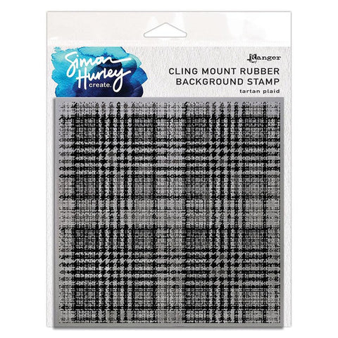 Simon Hurley Cling Stamp Tartan Plaid