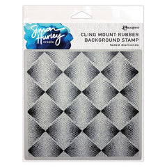 Simon Hurley Cling Stamp Faded Diamonds
